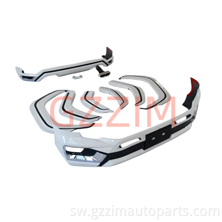 Monalisa Plastiki Mbele na Nyuma Bumper Fender Flares Kit Kit kwa LC 300 2022